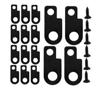 HANABASS 16 juegos Soporte Metálico para Pedales de Guitarra Eléctrica Kit de Montaje Tornillos Instalación Rápida y Segura para Accesorios de Pedalera