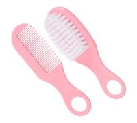 HANABASS 1Juego Peine Masaje Bebés Recién Nacidos Accesorios Infantiles Rosa Suave y Antiestático el Cuidado del Cabelludo y Estimulación