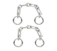 HANABASS 2 Extensores de Cadena de Aleación para Bolso Plata, Extensión Elegante para Correa de Bolso de Mano y Bandolera, Accesorios Perfectos para Obsequio o Bricolaje