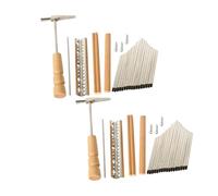 HANABASS 2 juegos Accesorios de Repuesto para Kalimba de Teclas y Herramientas de Instalación para Piano de Pulgar Teclas Material Metálico Kit Profesional de DIY para Kalimba