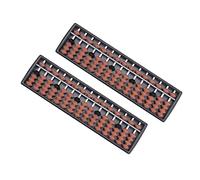 HANABASS 2 Piezas Abacus para Cálculo Aritmético Abacus Educativo de Herramienta de Aprendizaje de Matemáticas Compacto y Duradero para la Memoria Atención