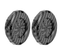 HANABASS 2 Piezas Cubierta de Botón de Arranque de Coche Protector de Anillo de Encendido Giratorio Decoración Interior para Motor Protección Oculta para Botón Push Start