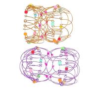 HANABASS 2 Piezas Transformable Flexible Iron Basket Toy For Magical Loops For Magician Tricks Stage Performance Parent Child Interactive Play Metal Hoop And Skill Building