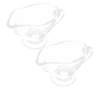 HANABASS 2 Salseras de Cristal Transparentes 215ml para Salsa con Mango Cómodo, Jarra para Condimentos de Restaurante, Adecuado para Servir Salsas en Hogar, Cafeterías y Eventos