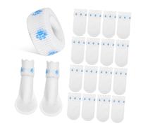 HANABASS 20 Piezas Protectores de Botas para Perros Desechables para Exteriores para Perros Pequeños Talla S Zapatos