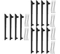 HANABASS 24 Juegos Protector de Cadena para Bicicleta de Pegatinas de Protección para Marco Material Adhesivo Resistente y Lavable Accesorios para Bicicletas de y Carretera Negro