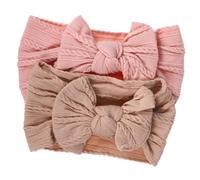 HANABASS 2piezas Diadema Lazo Para Niñas Pequeñas De Cuero Para Ocasiones Especiales