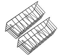 HANABASS 2piezas Estantes para Conejos Comedero Colgante para Alfalfa Accesorios De Alimentación para Mascotas Pequeñas Racks De Almacenamiento para Conejillos De Indias Color Negro