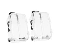 HANABASS 2piezas Mini Maleta Transparente para Fiestas Caja De Favor De Fiesta Accesorios De Muñecas para Bodas y Cumpleaños Organizador Práctico De Viaje Decoración Multifuncional