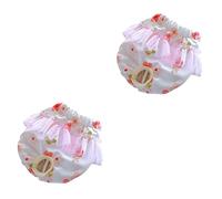 HANABASS 2piezas Pantalones Físicos para Mascotas Reutilizables Sanitarios para Perros Bragas Menstruales Ajustables para Celo y Prevención De Contaminación