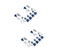 HANABASS 2piezas Soporte Acrílico Fijo para Bomba De Dosis Acuario Instalación Sin Perforación Material Resistente y Duradero Compatible Mangueras De Pecera y Tubos De Dosis