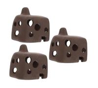 HANABASS 3 Cuevas para Cultivo De Camarones Decoración para Acuarios Escondite para Pecera Escondite para Camarones Cueva para Peces Estatuas Pequeños Color