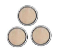 HANABASS 3 Piezas base del botón broche de presión botón de llave de trompeta duradero botón de trompeta botón de reparación de trompeta de repuesto accesorios de trompeta Metal Beige