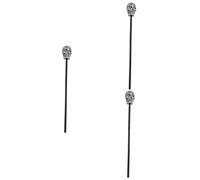 HANABASS 3 Piezas Bastón Decorativo Halloween con Cráneo Bastón de para Cosplay y Fiesta Accesorio Resistente para Disfraz de Carnaval
