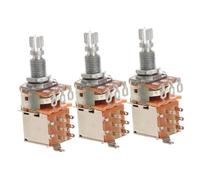 HANABASS 3 piezas Potenciómetros Push Pull para Guitarra Bk de Control de Volumen y Tono para Coil Tapping y Splitting Diseño Ligero y Duradero para Instalación Fácil
