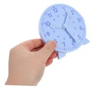 HANABASS 3 Piezas Reloj Educativo Infantil Didáctico Azul para Aula y Homeschooling Herramienta Interactiva para Aprender Leer la Hora y Gestionar el Primaria