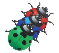 HANABASS 3piezas Metal Ladybug Wall Art Adorno De Escultura De Jardín Para Decoración Interior y Exterior