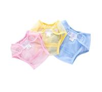 HANABASS 3piezas Pantalones Entrenadores Para Bebés Transpirables y Lavables Cubierta De Malla Ligera Amarillo y Azul Talla s Lb Meses