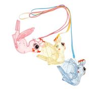 HANABASS 3piezas Silbatos de Animales para Silbatos de Agua Divertidos para Pájaros Juguete Sonidos de Animales para Jugar al Aire y Interactuar entre Padres Hijos