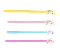 HANABASS 4 Bolígrafos de Gel Color Aleatorio Forma Creativa de Unicornio, Escritura Suave y Diseño Sencillo Varios estilos Ideales para Oficina y Escuela Varios estilos
