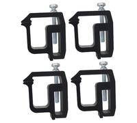 HANABASS 4 Piezas Abrazaderas para Sujeción de Cubierta de Camión de Montaje Seguro para Portaequipajes y Camper Resistentes y Estables para Uso Vehículos y Camping