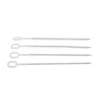 HANABASS 4 Piezas Cepillo de Limpieza para Pajitas Cepillo Estrecho para Limpieza Acero Inoxidable 10 Pulgadas 4 Diámetros para Pajitas de Botellas Oficina y Uso Profesional