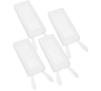 HANABASS 4 Piezas Funda de Silicona para Control Remoto en Forma de Conejo Blanco Superficie Suave Que Extiende la Vida Útil Adecuado para Fiesta Verano