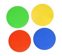 HANABASS 4 Piezas Marcadores de Entrenamiento de Fútbol Discos Redondos para Actividades Deportivas Marcadores de Señalización Coloridos Rojo Azul Verpara Prácticas de Fútbol y Ejercicios