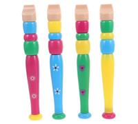 HANABASS 4piezas Flauta Plástica Infantil De Orificios Para Educación Musical Ligera y De Para Casa y Escuela