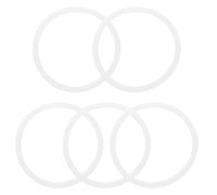 HANABASS 5 Piezas Anillos de Silicona para Sellado de Botellas Resistentes Fugas Compatibles con Botellas de Agua de Recambios Duraderos y Versátiles Color Blanco