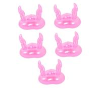 HANABASS 5 Piezas Flotadores Inflables Forma de Ángel para Bebidas de Posavasos para Piscina Divertidos Soportes de para Verano y Resistente para Fiestas Agua