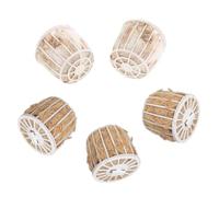 HANABASS 5 Piezas Sustrato para Nidos Fibras Suaves de Yute y Algodón | Lecho Natural para Jaulas Domésticas, Reduce Desorden, Favorece Conducta Instintiva, Uso en Balcón