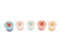 HANABASS 5 Piezas Taza de Espuma Simple, Burbujeador Facial de Pp, Espuma Densa y Rápida, para Limpieza Facial y Lavado Champú, Portátil para Baño y Ducha