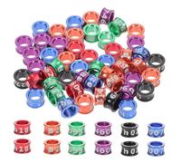 HANABASS 50piezas Anillos para Patas de Paloma Mensajera de Metal para Pájaros de Caza para Anillado de Aves