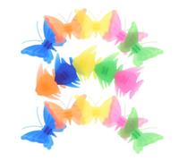HANABASS 52 Piezas Cuentas para Radios de Bicicleta Decoraciones para Bicicletas Infantiles de Plástico Clip, Mariposas y Peces, Azul, Fácil Instalación, Mayor Visibilidad, para Niñas,