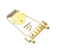 HANABASS 6 cuerdas de Guitarra Archtop de Dorado de Cuerdas para Guitarra Jazz Repuesto Útil Instalación Incluye Tornillos