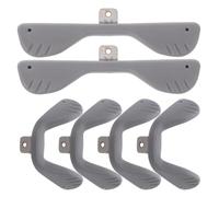 HANABASS 6 Piezas Almohadillas Nasales Ajustables de Goma para Gafas Deportivas Puente Nasal Gris para Ciclismo Kit Repuesto Soporte Nasal Cómodo y Antideslizante