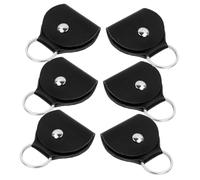 HANABASS 6 Piezas Estuche de Cuero PU para Púas de Guitarra Compacto y Portátil con Bolsa Protectora para Diseño Resistente y Ligero para Músicos Movimiento