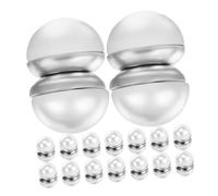 HANABASS 8 Pares Joyas de Boda de Perlas de Color Pendientes Magnéticos sin Perforación Decoración de Velo de Novia para Mujer de Pendientes de Perla Sintética Clip Magnético