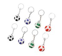 HANABASS 8piezas Simulación De Llaveros De Fútbol Colgantes Decorativos Para Mochilas De Copa Del Accesorios De Claves