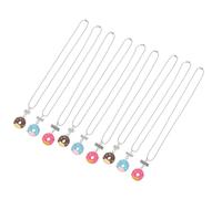 HANABASS 9 Collares de Amistad Forma de Donut para Amigas, Materiales de Aleación y Resina, Cómodos y Aptos para Obsequio Especial