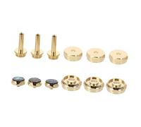HANABASS Accesorios para Trompeta Botón Dorado Duradero de Presión Pistón Práctico Elegante para Instrumento Musical Portátil Modelo Trompeta