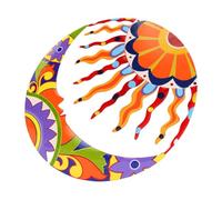 HANABASS Adorno De Pared Metálico De Sol y Luna Decoración De Jardín y Arte De Pared Para Interiores y Exteriores Escultura Creativa Para Aumentar El Atractivo Visual Espacios