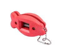 HANABASS Afilador Doble Cara para de Hielo Rápido de Cuchillas Herramienta Portátil para Jugadores de Hockey y Patinadores Incluye Cadena para Llevar Color Aleatorio