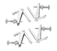 HANABASS Afinadores de Cuerdas para Violonchelo y Violín, 4 Piezas de Aleación Plateada Ajuste Preciso y Fácil Reemplazo, Accesorios Elegantes para Instrumentos de Cuerda