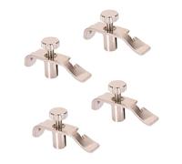 HANABASS Ajustadores Profesionales de Cuerdas para Erhu 4 Piezas de Acero Inoxidable Plateado, Afinadores Finos para Banhu y Zhonghu, Accesorios Duraderos para Instrumentos Folclóricos