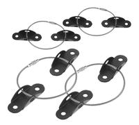 HANABASS Anclajes De Muebles Antivuelco Para Seguridad Infantil Kit De Correas Ajustables De Nylon Negro Anclaje Robusto Tornillos Para Fijación Pared Protección Para Hogares Niños 4 Piezas