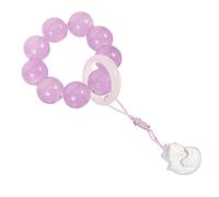 HANABASS Anillo de Rosario Cuentas para Mujer Estilo Chino Tradicional Color Púrpura Diseño de Nueve Colas Místico Joyería de Oración Artesanal Accesorio Cultural Único