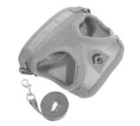 HANABASS Arnés para Perros Pequeños y Gatos Ajustable con Correa y Banda Reflectante Chaleco de Malla Transpirable Antiescape para Cachorros y Gatitos Entrenamiento Seguro y Comodidad