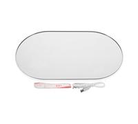 HANABASS Báscula Digital Electrónica Cuerpo 26x15 Cm Pantalla Ovalada Espejo, Recargable y Portátil, Adecuado para Medir Peso Corporal y Control de Grasa Corporal en Mujeres en Casa